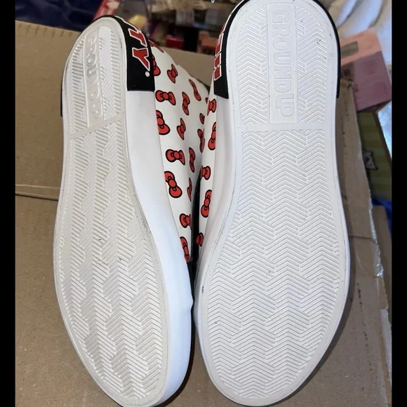 Hello Kitty Women's Sneakers - Black, White, and Red - Picture 3 of 6